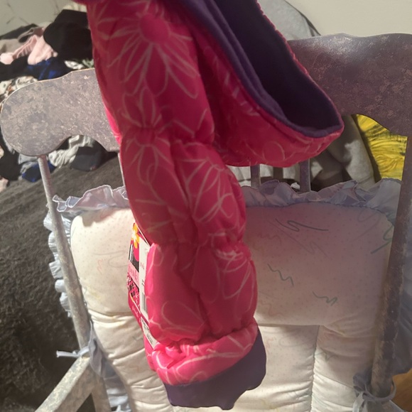 Pink Platinum Kids Pink Floral Puffer Jacket 18m NWT - Picture 5 of 7